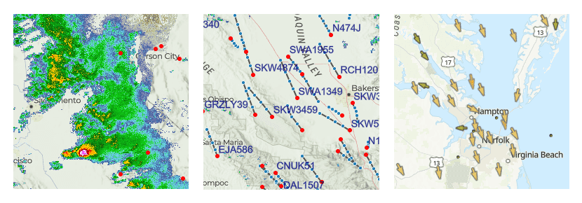 Real-time maps