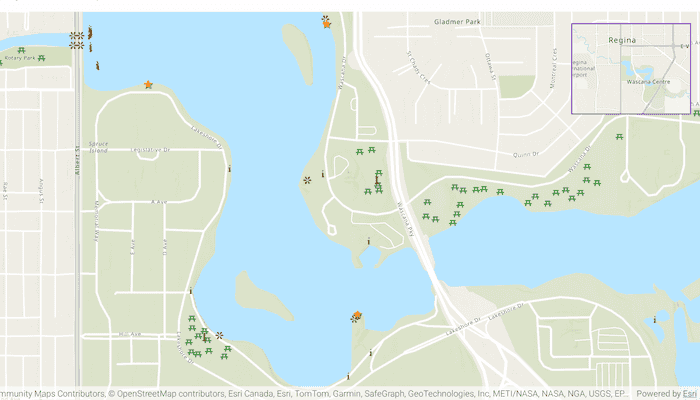 Image of display overview map