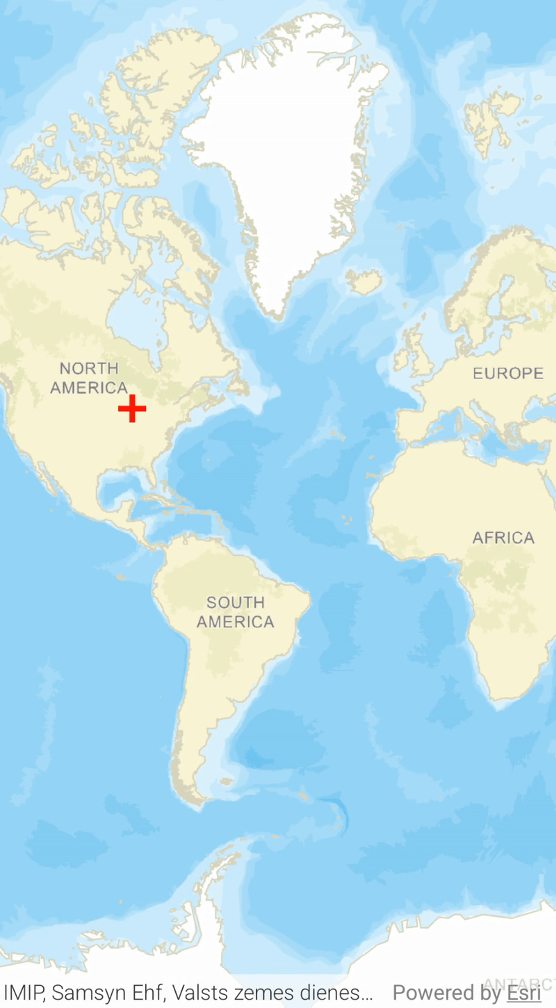 Map with Animatable Graphic