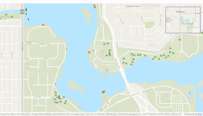 Image of display overview map
