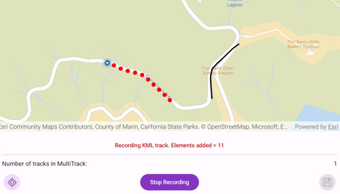 Create KML multi-track