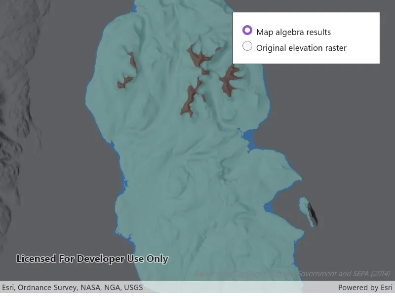 Apply map algebra sample