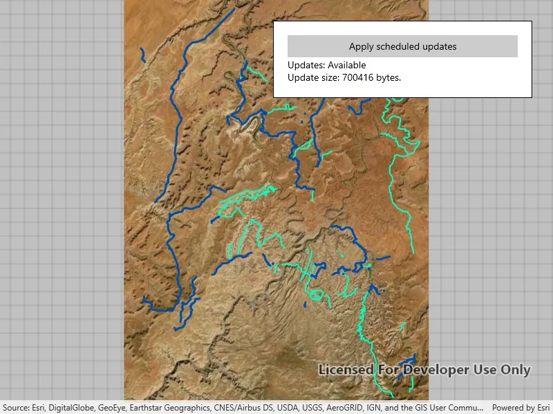 Image of apply scheduled updates to preplanned map area