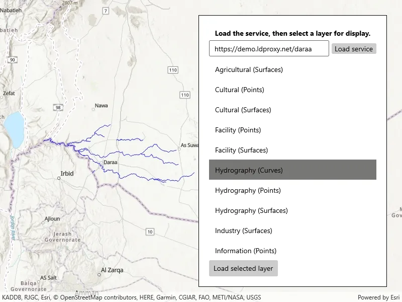 Image of browse OGC API feature service