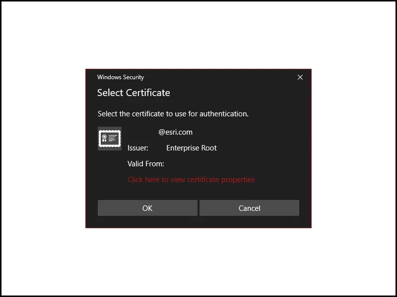 Image of certificate authentication with PKI