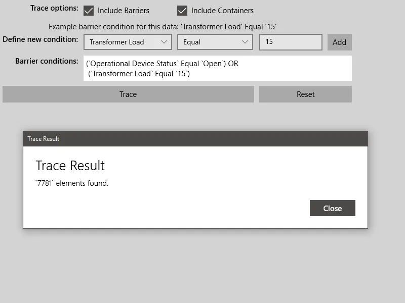 Image of configure subnetwork trace