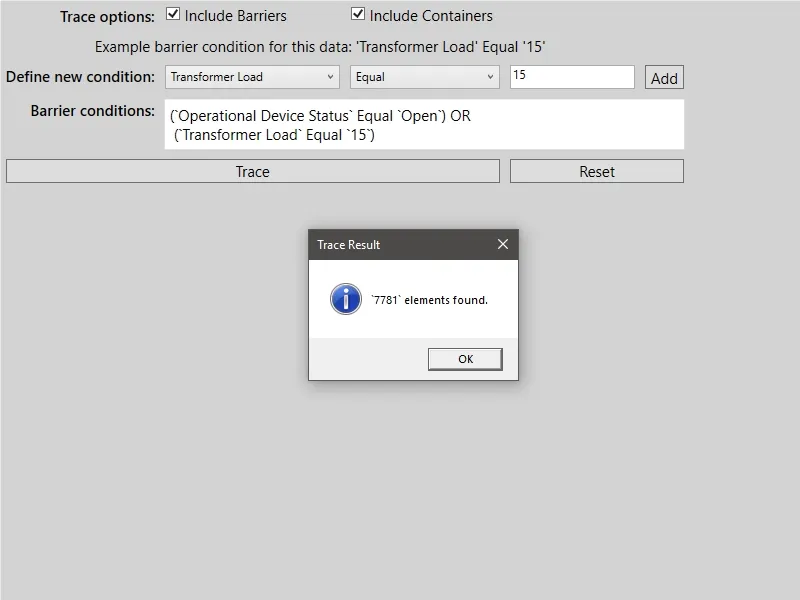 Image of configure subnetwork trace