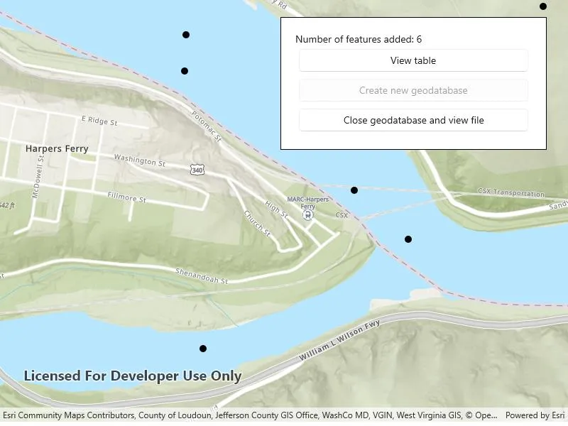 Create mobile geodatabase sample