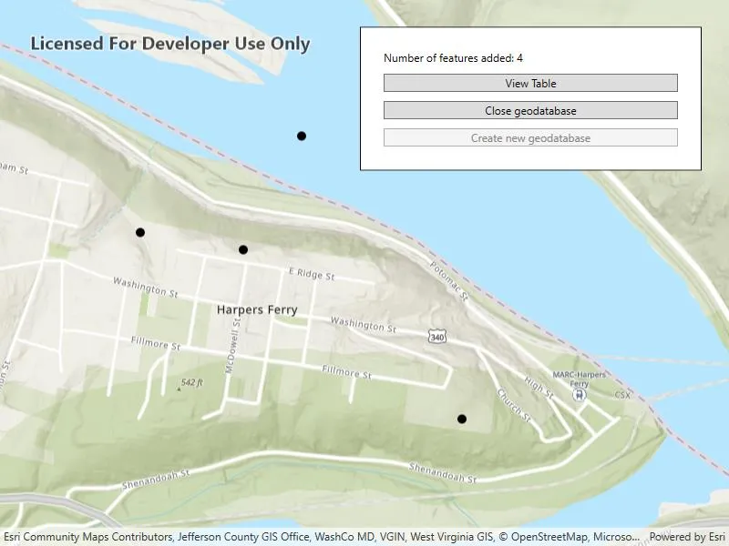 Create mobile geodatabase sample