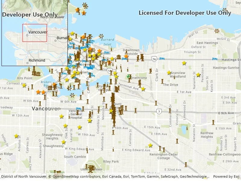 Image of display overview map