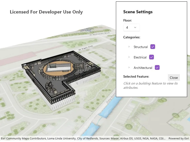 Image of a building scene layer
