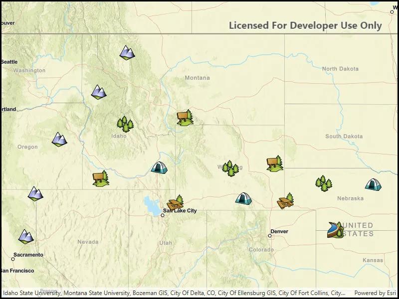 Image of local server feature layer