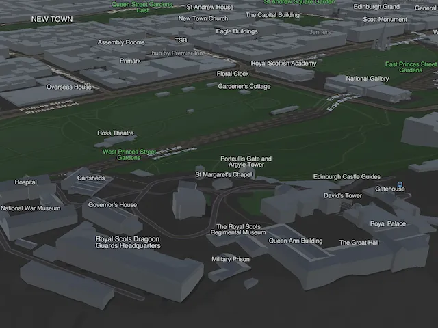 Local scene view with Places and Labels layer