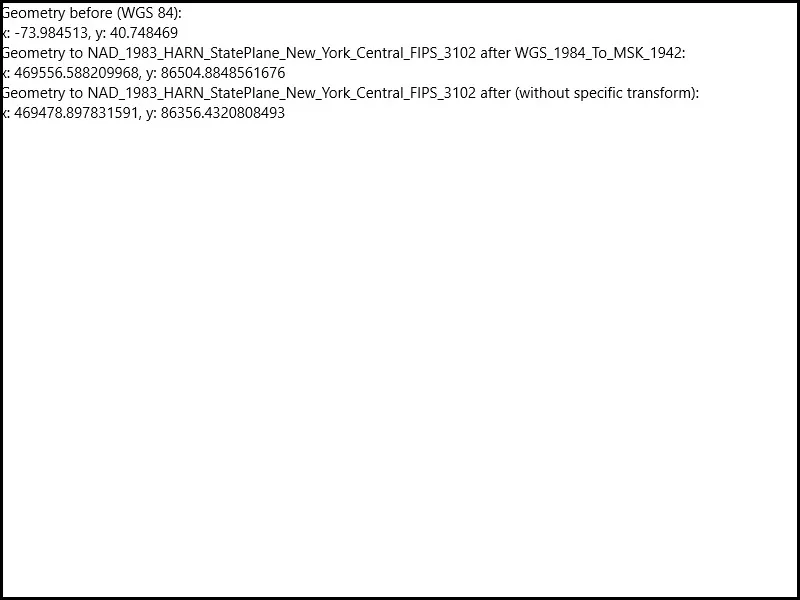 Image of project with specific transformation