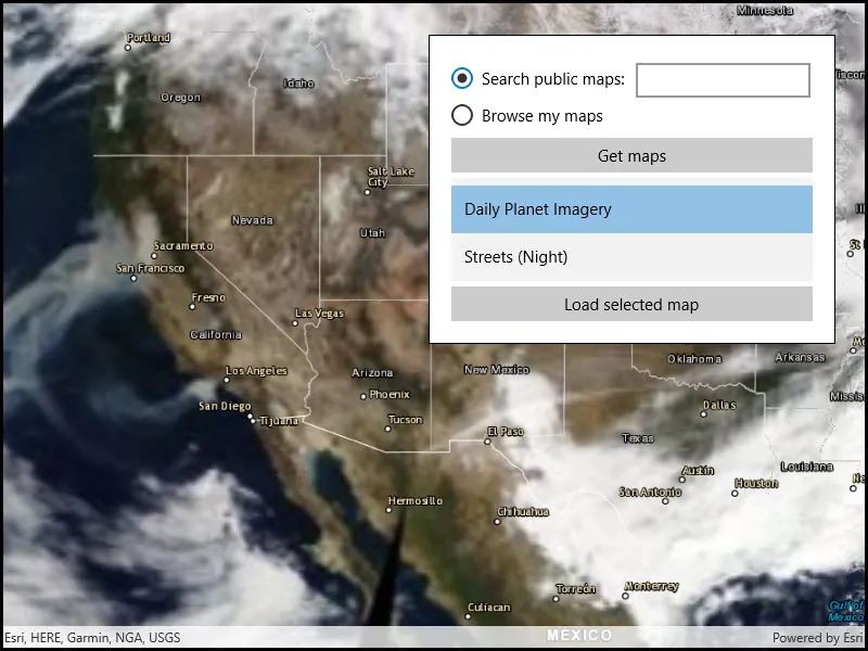 Image of search for webmap