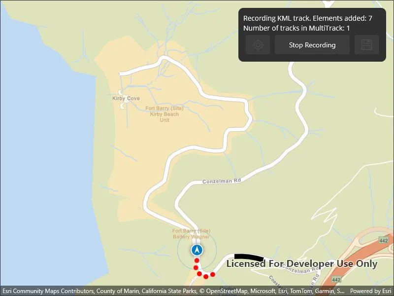 Create KML multi-track