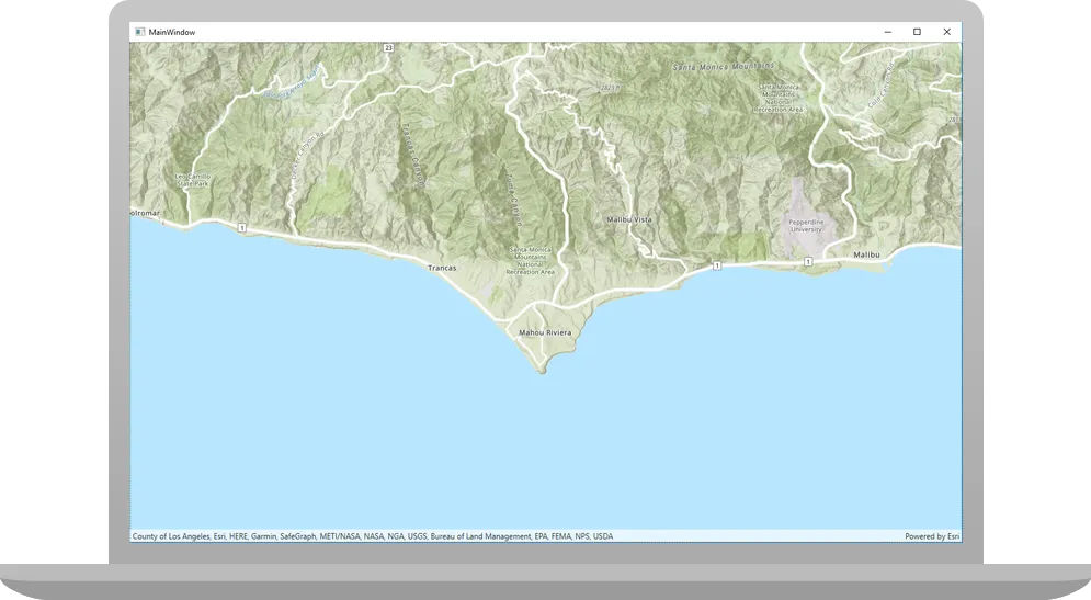 display a map