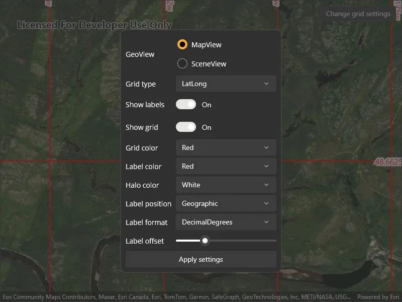 Image of display grid
