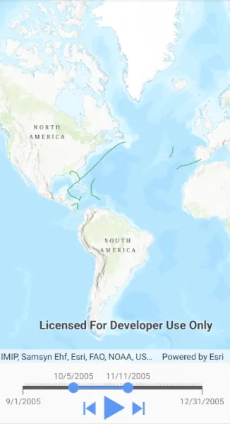 Filter by time extent
