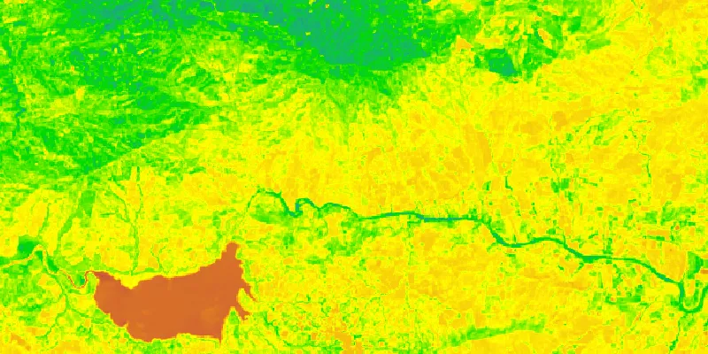 NDVI map algebra example