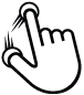 Spread gesture
