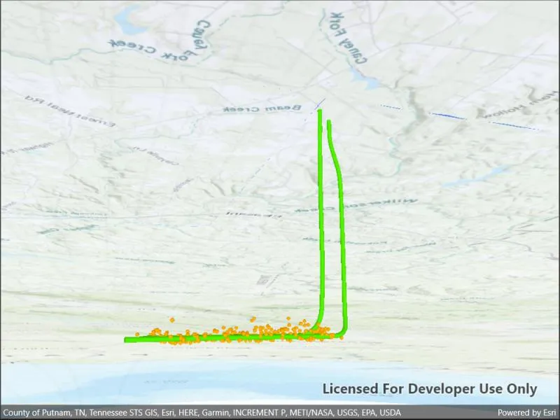Image of view content beneath terrain surface