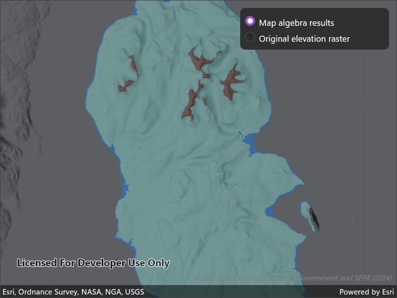 Apply map algebra sample
