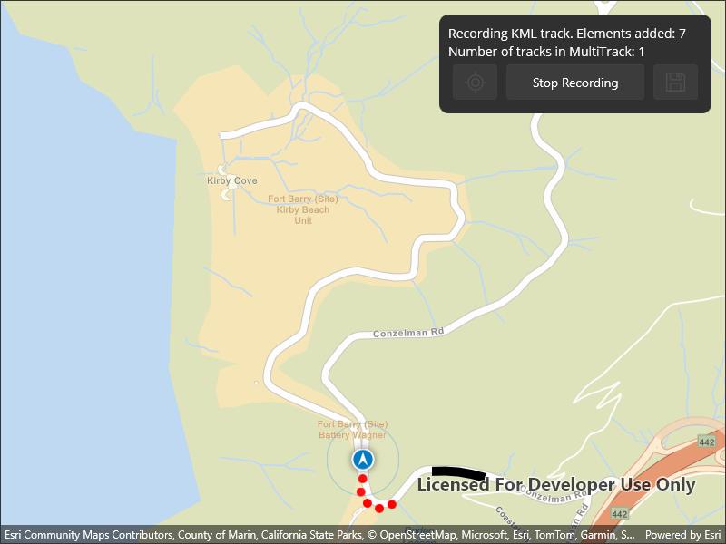 Create KML multi-track