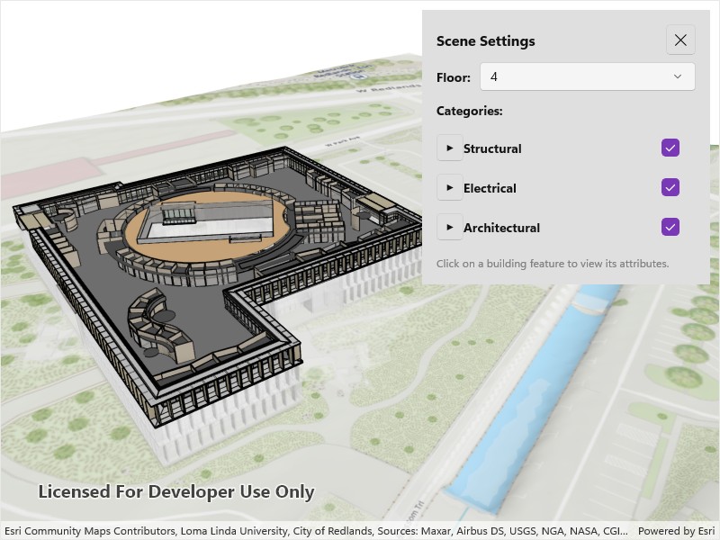 Image of a building scene layer