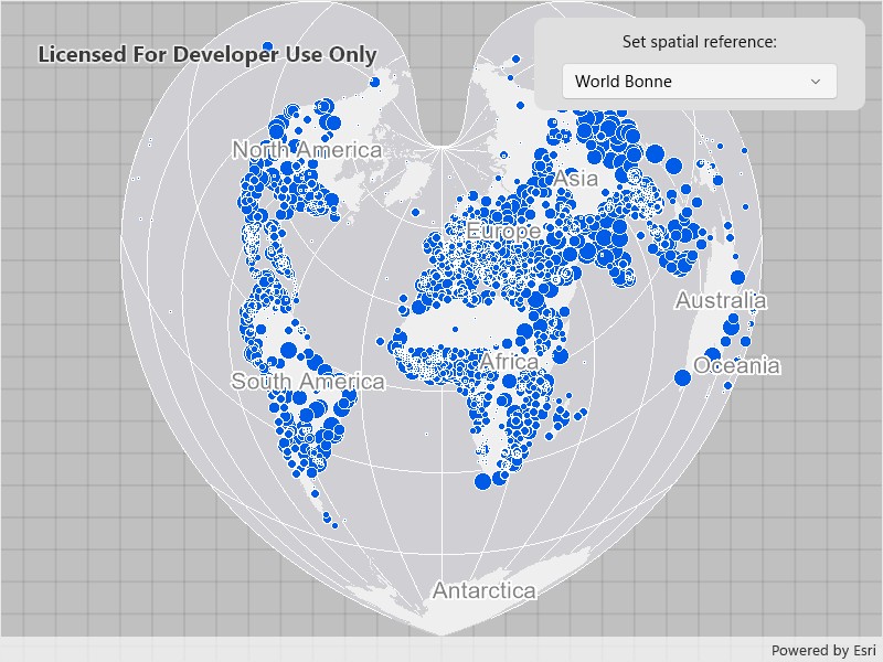 Image of map spatial reference