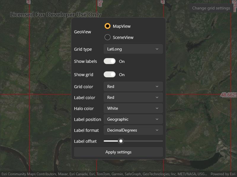 Image of display grid
