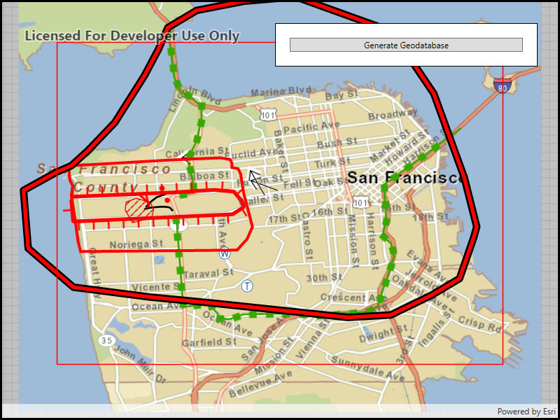 Image of generate geodatabase replica from feature service