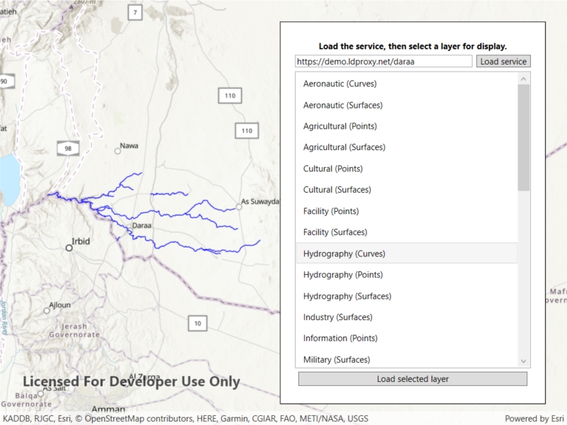 Image of browse OGC API feature service