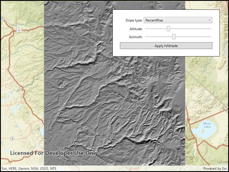 Image of hillshade renderer