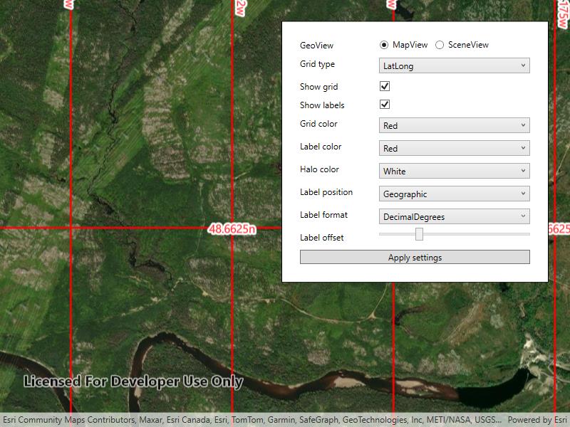Image of display grid