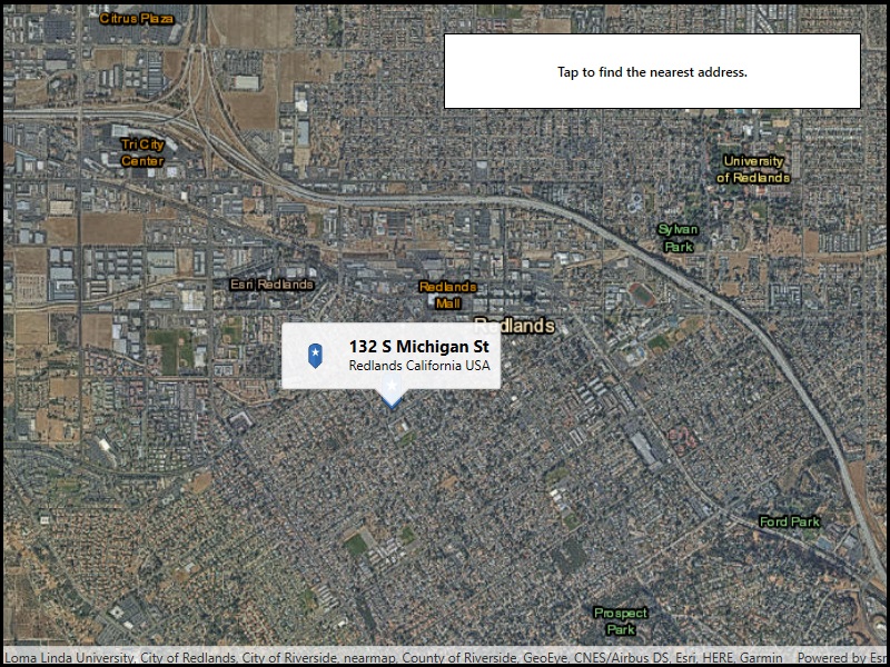 Image of reverse geocode