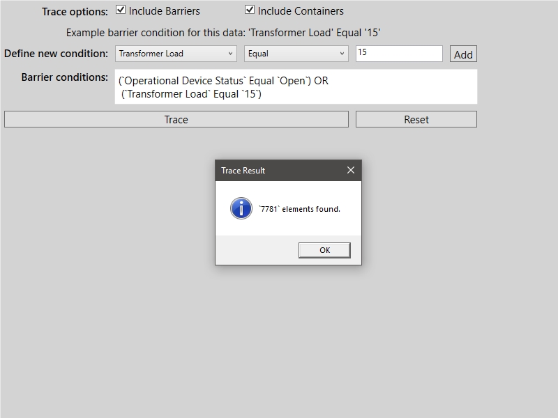 Image of configure subnetwork trace