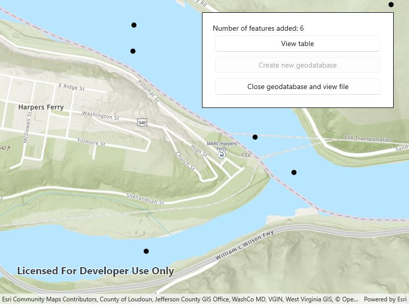 Create mobile geodatabase sample