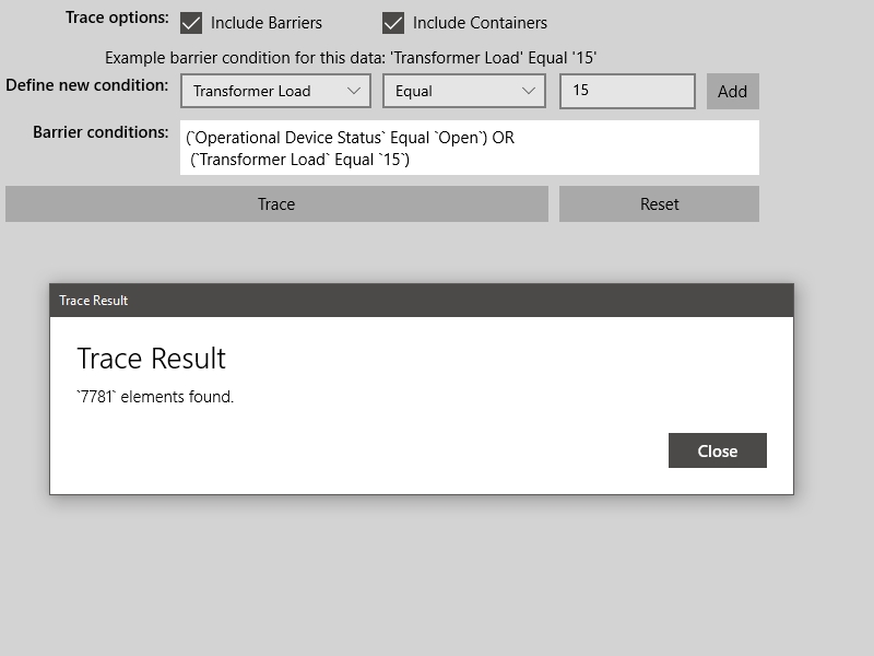 Image of configure subnetwork trace