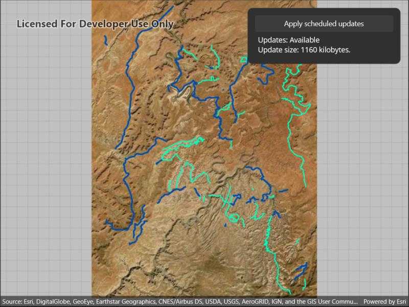 Image of apply scheduled updates to preplanned map area