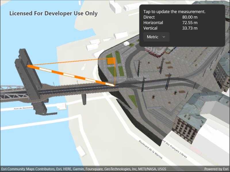 Image of distance measurement analysis