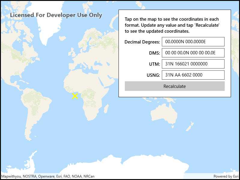 Decimal shop degrees map