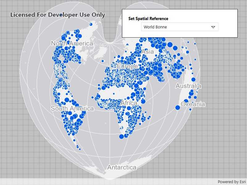Image of map spatial reference