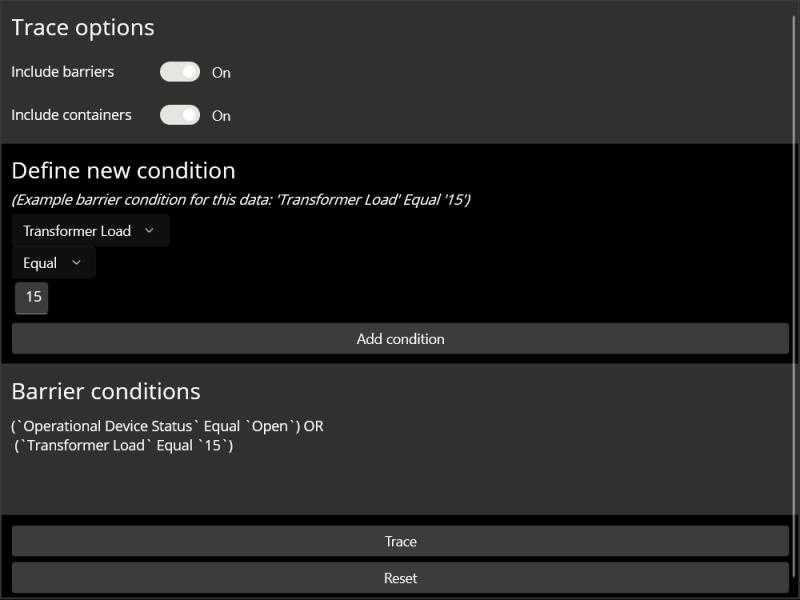 Image of configure subnetwork trace