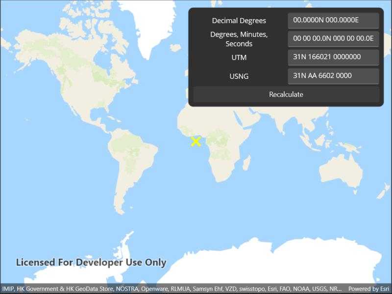 Decimal shop degrees map