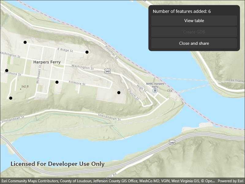 Create mobile geodatabase sample