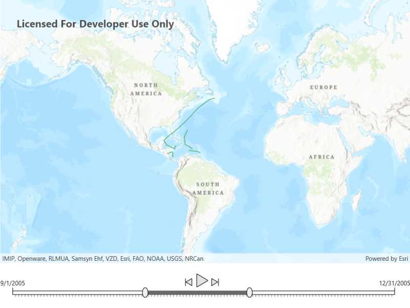 Filter by time extent