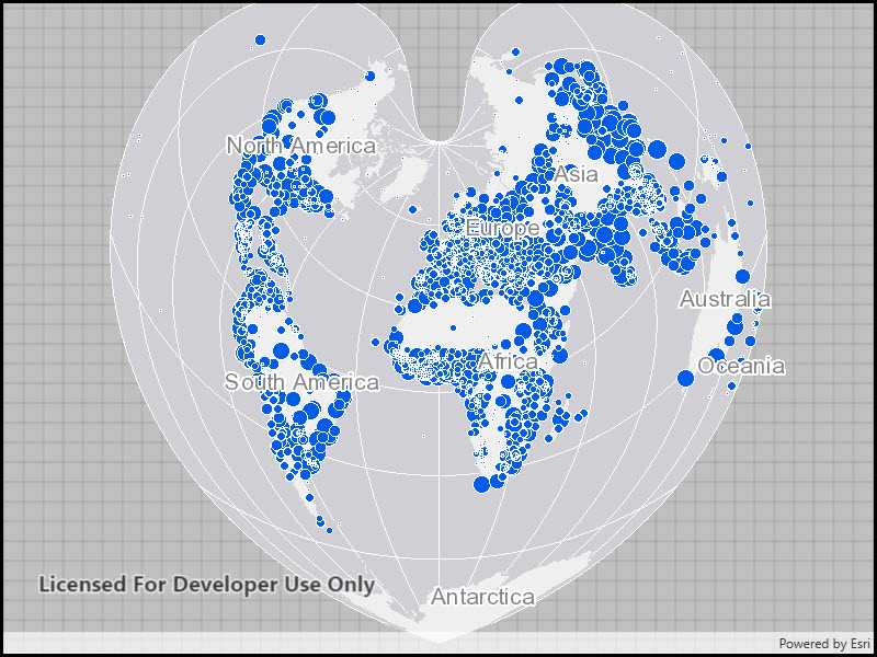 Map spatial reference | ArcGIS Maps SDK for .NET | Esri Developer