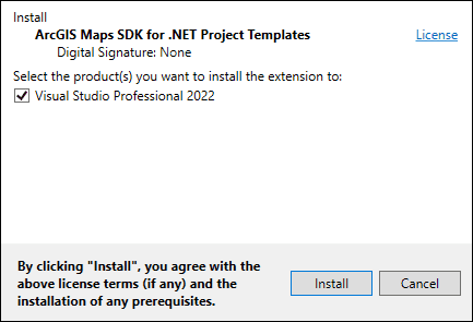 Visual Studio Extension installer