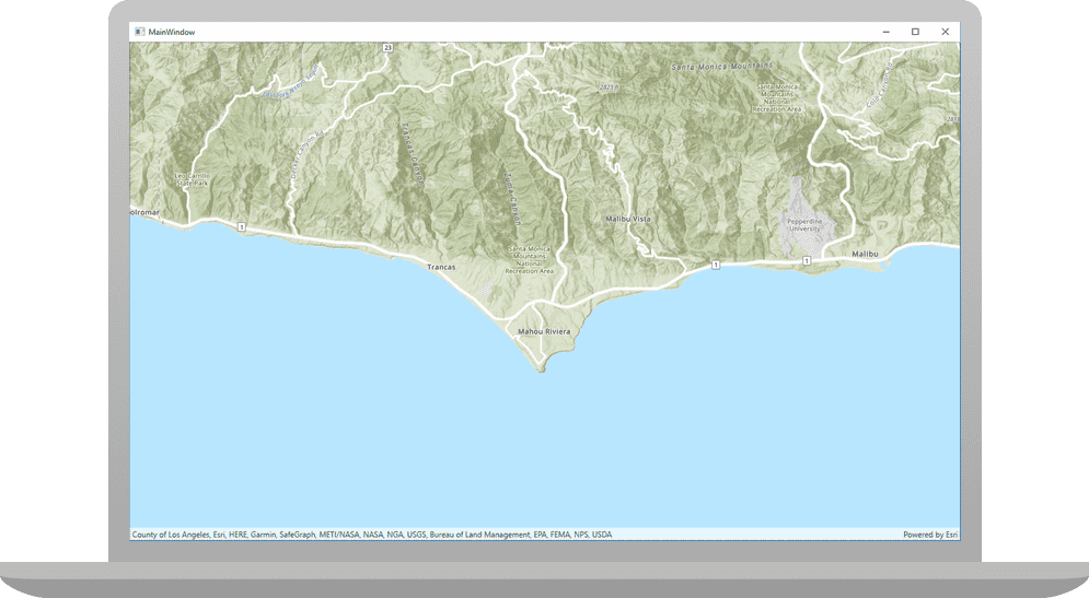 Display A Map Arcgis Runtime Api For Net Arcgis Developers